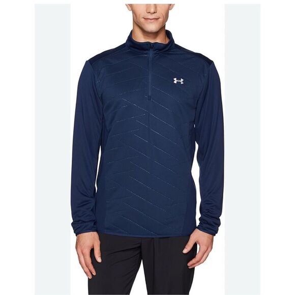 UNDER AMOUR Navy Quarter Zip Top - Picture 1 of 6